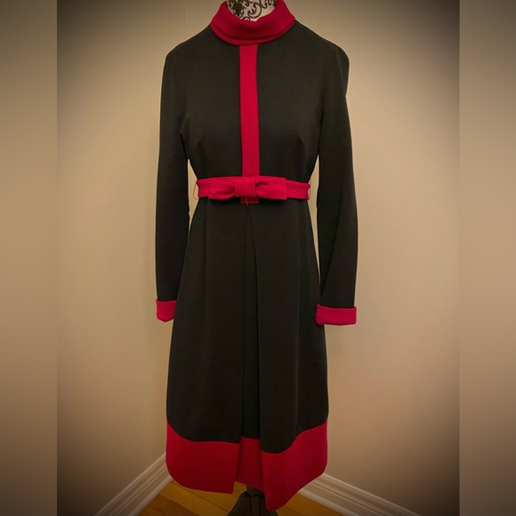 VINTAGE June Couture Wool Dress - Picture 1 of 7